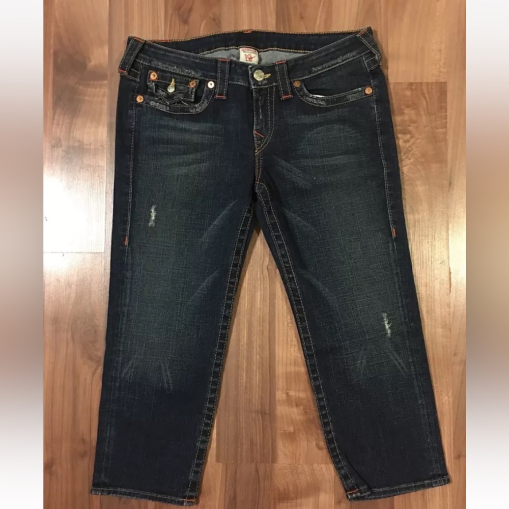 True Religion “Lily” Skinny Jean Capris Size 32